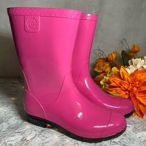 pink ugg rain boots